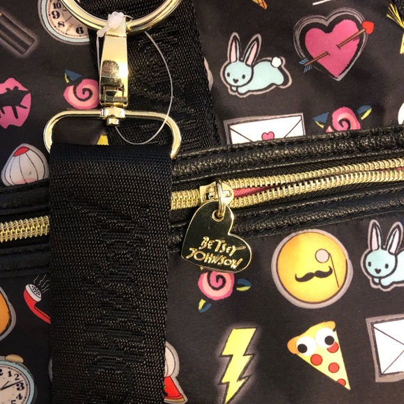 💖 Betsy Johnson Emoticon Duffle Bag | Weekender - Picture 8 of 12